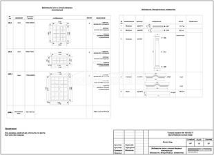 Ведомость окон и оконно-дверных конструкций, ведомость декоративных элементов