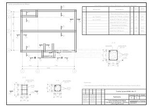 Схема армирования ростверка. Спецификация арматурных и бетонных изделий фундамента