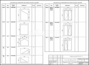 Ведомость оконных и оконно-­дверных конструкций